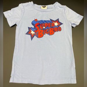 Bird & Bean boys 4T Super Big Bro T-Shirt